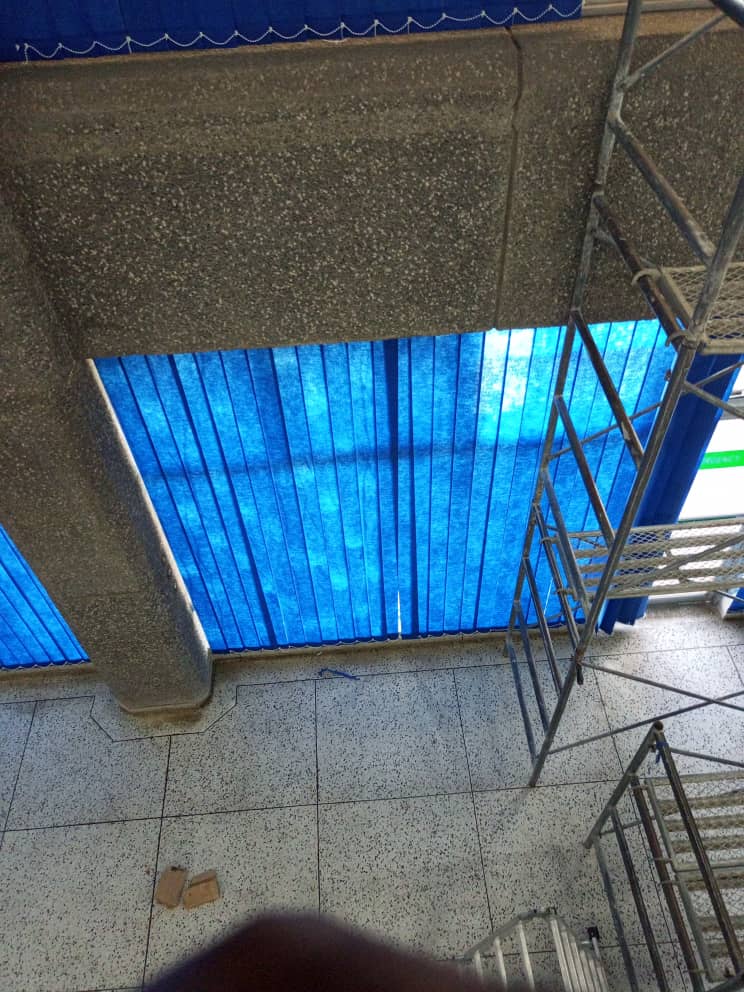 Bank of Zambia blinds installation — project completion