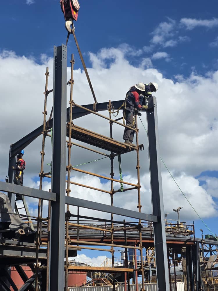 Sable Zinc structure construction — foundation works