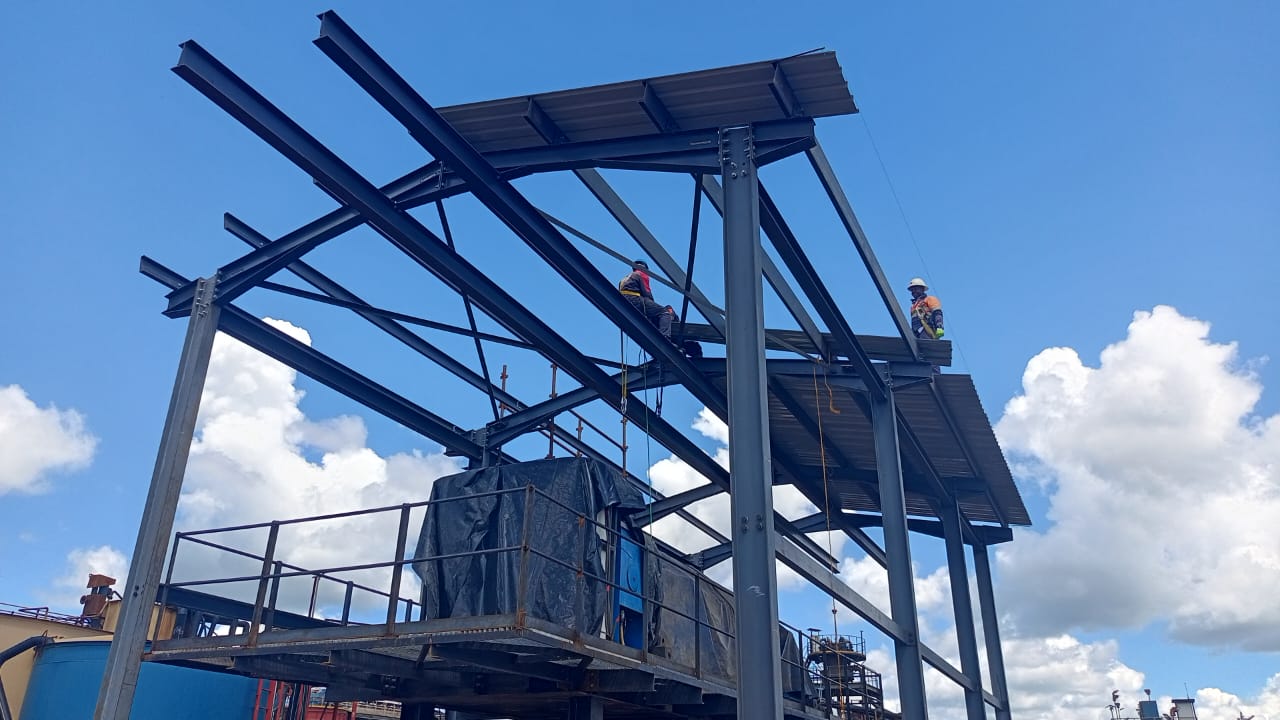 Sable Zinc structure construction — site progress