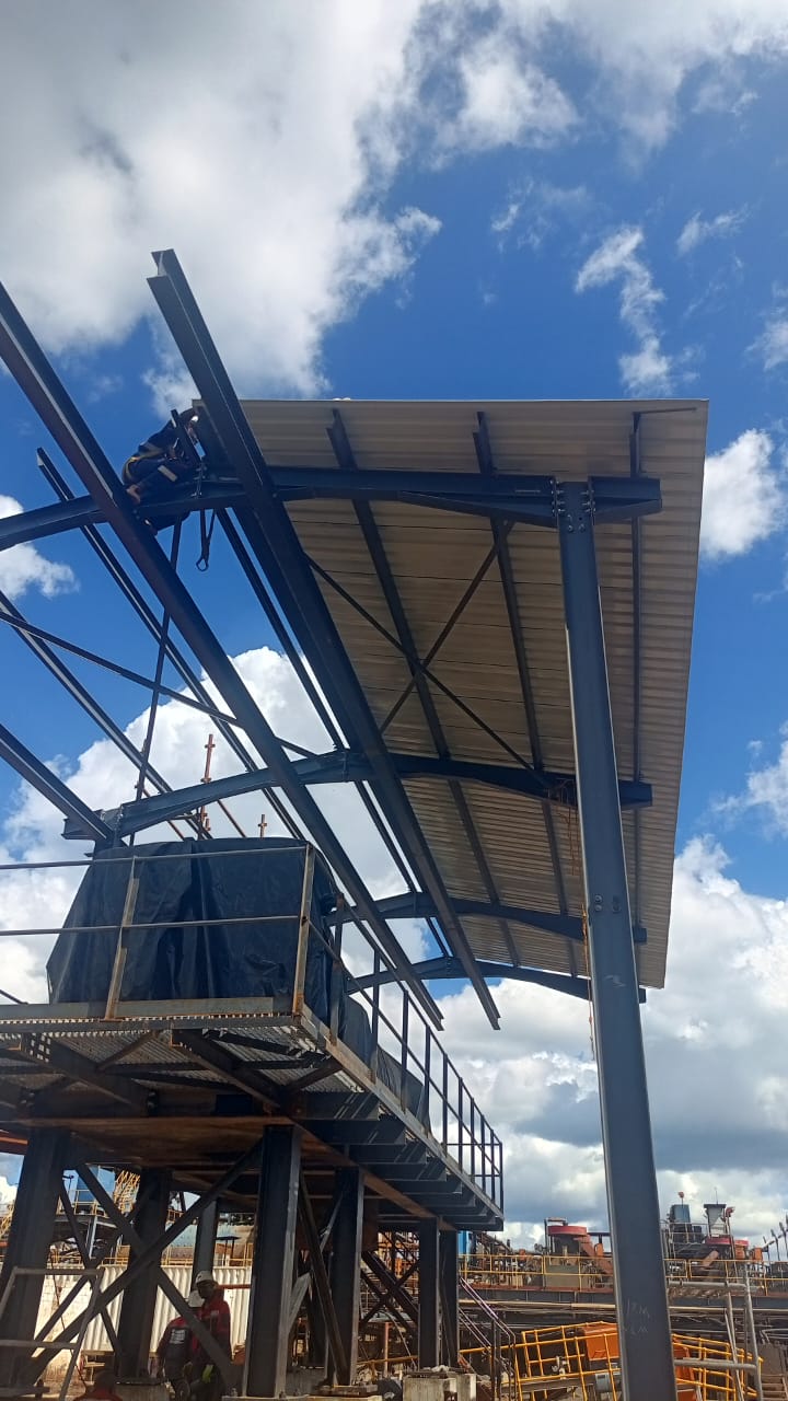 Sable Zinc structure construction — construction progress